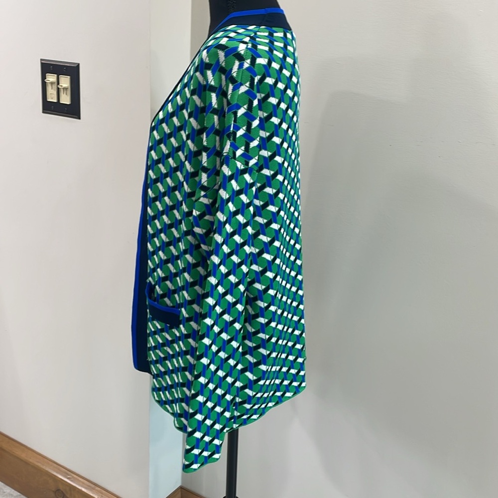 Boden Green and Blue Patterned Cardigan - Picture 6 of 12